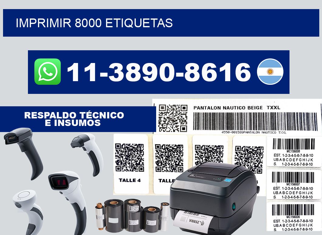 IMPRIMIR 8000 ETIQUETAS