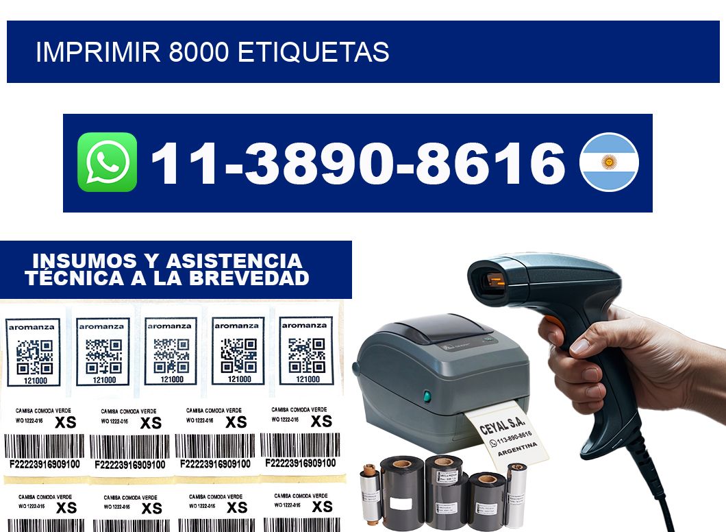 IMPRIMIR 8000 ETIQUETAS