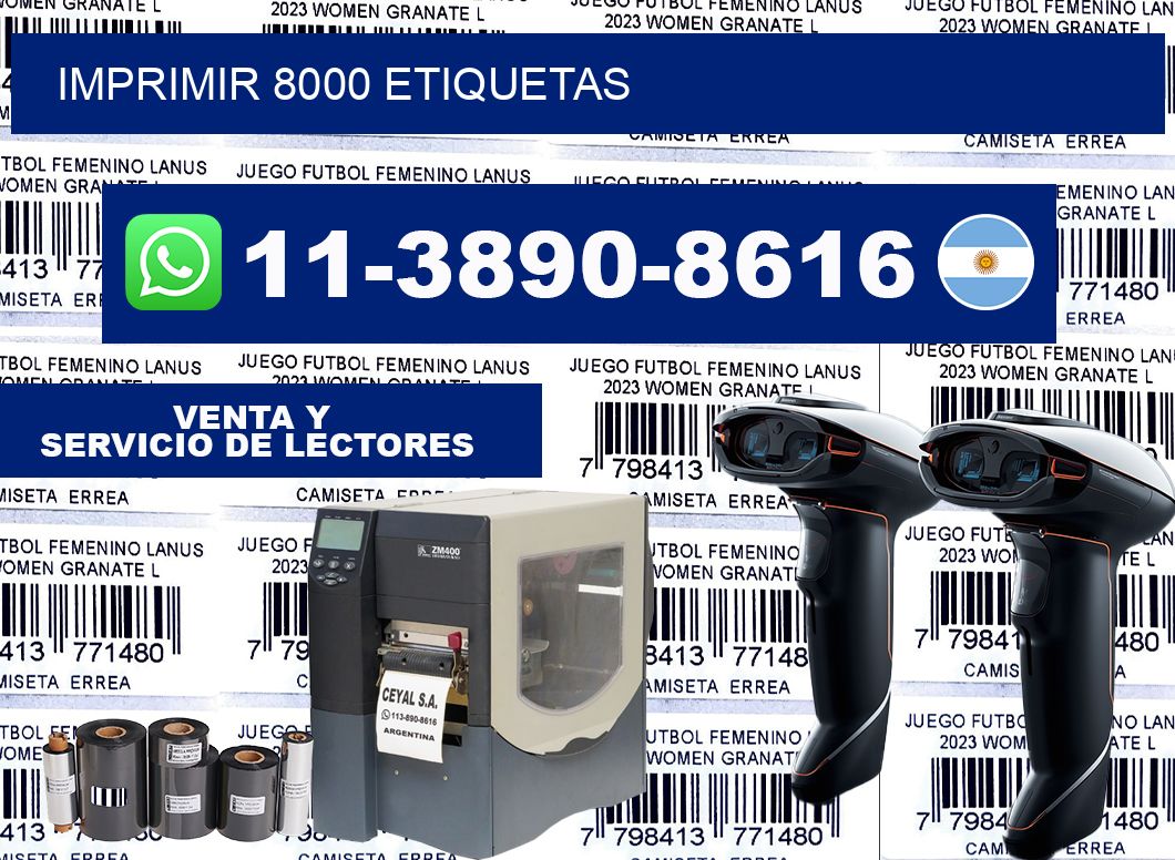 IMPRIMIR 8000 ETIQUETAS