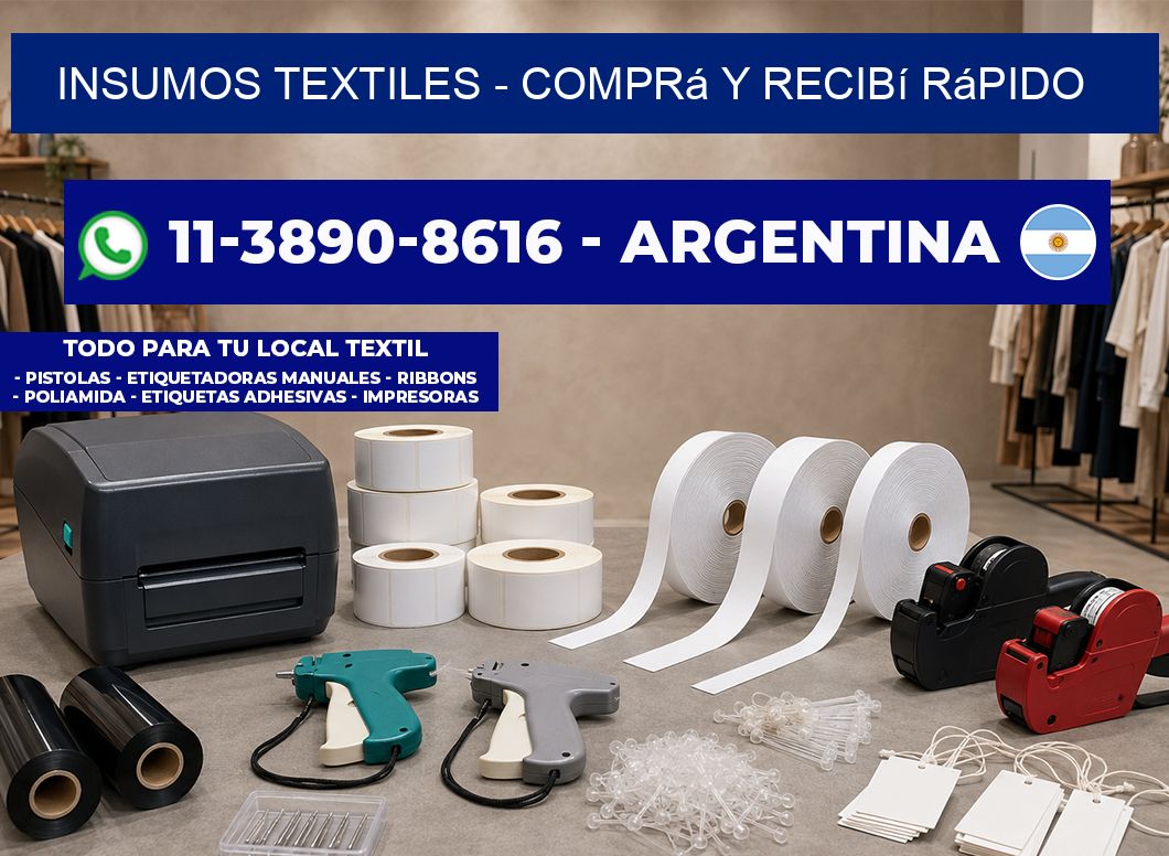 INSUMOS TEXTILES – Comprá y recibí rápido