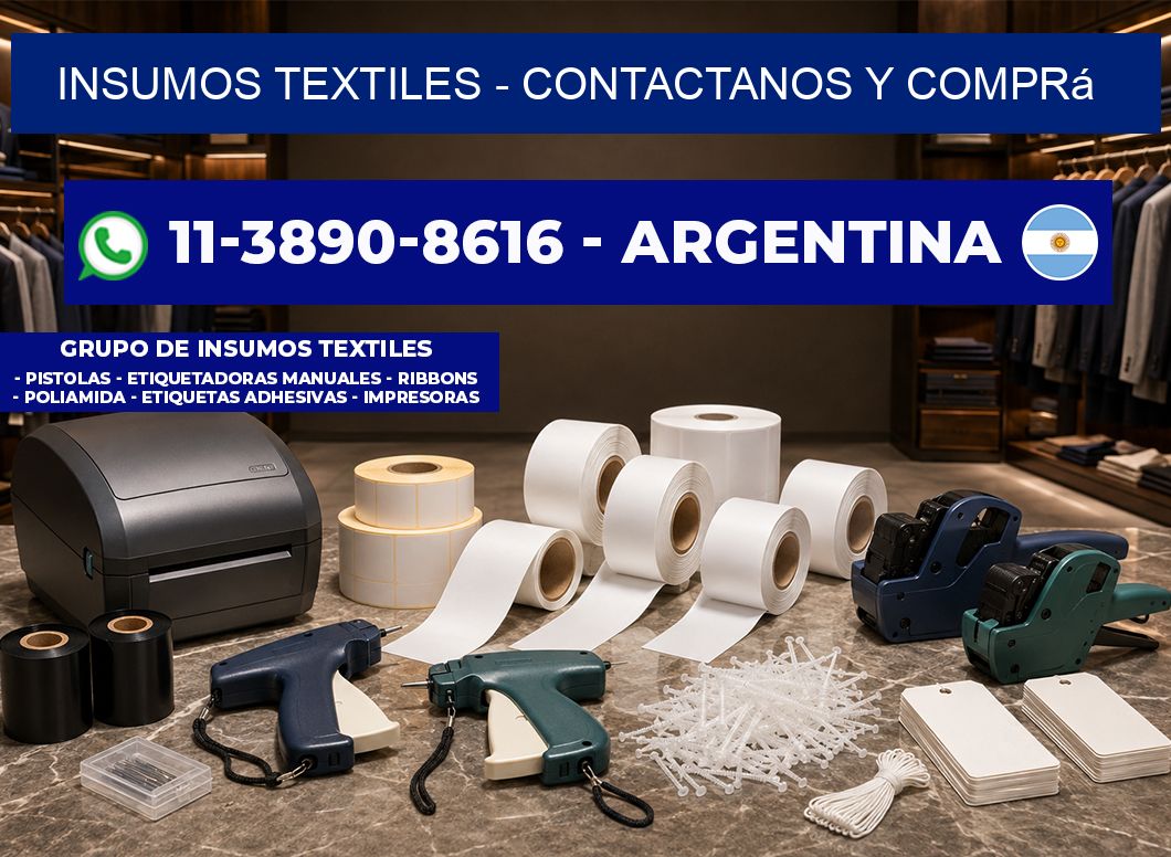 INSUMOS TEXTILES - Contactanos y comprá