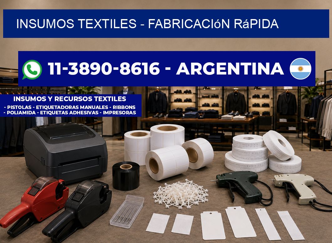 INSUMOS TEXTILES - Fabricación rápida