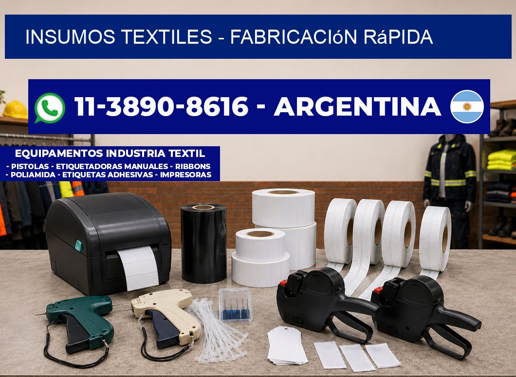 INSUMOS TEXTILES – Fabricación rápida