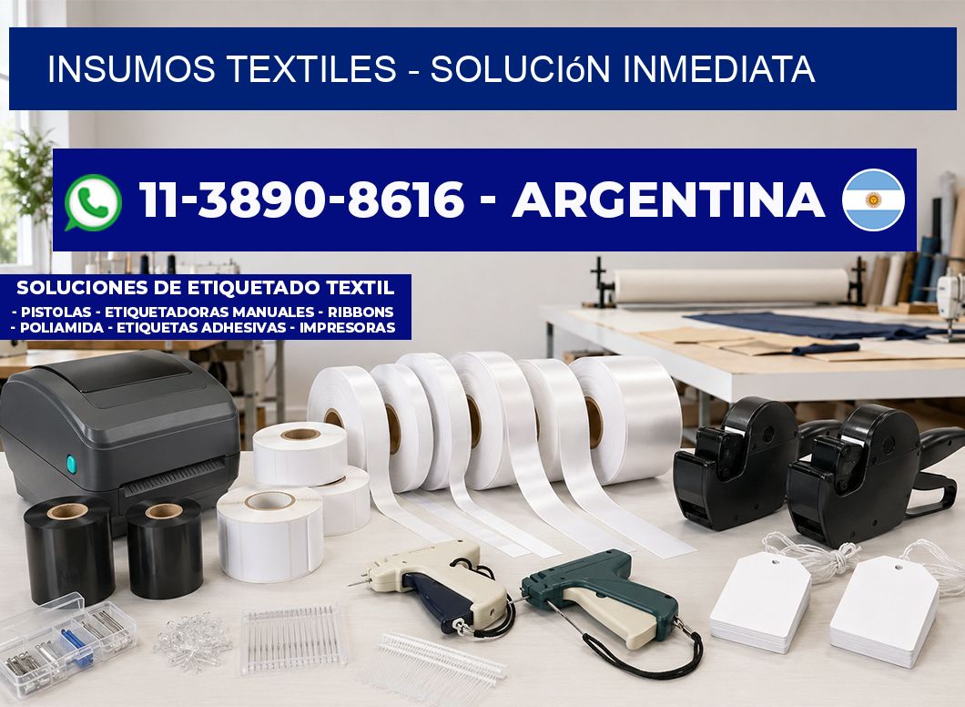 INSUMOS TEXTILES - Solución inmediata
