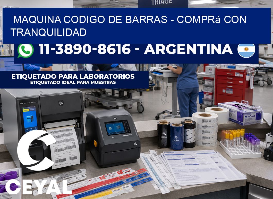 MAQUINA CODIGO DE BARRAS - Comprá con tranquilidad