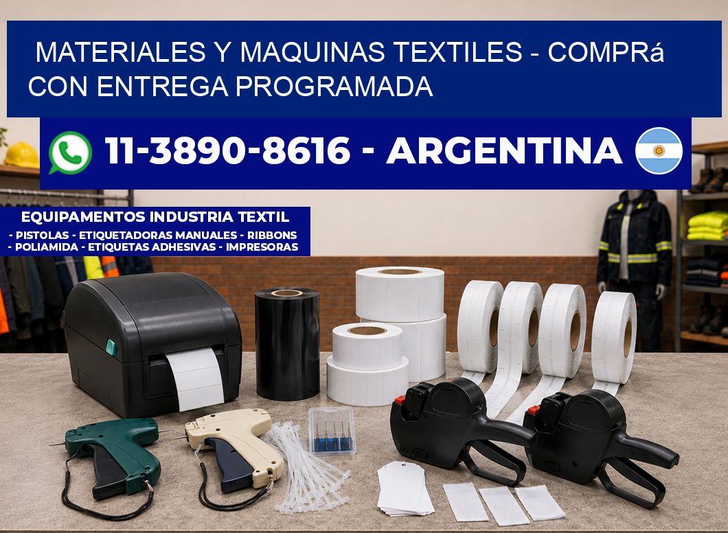 MATERIALES Y MAQUINAS TEXTILES - Comprá con entrega programada
