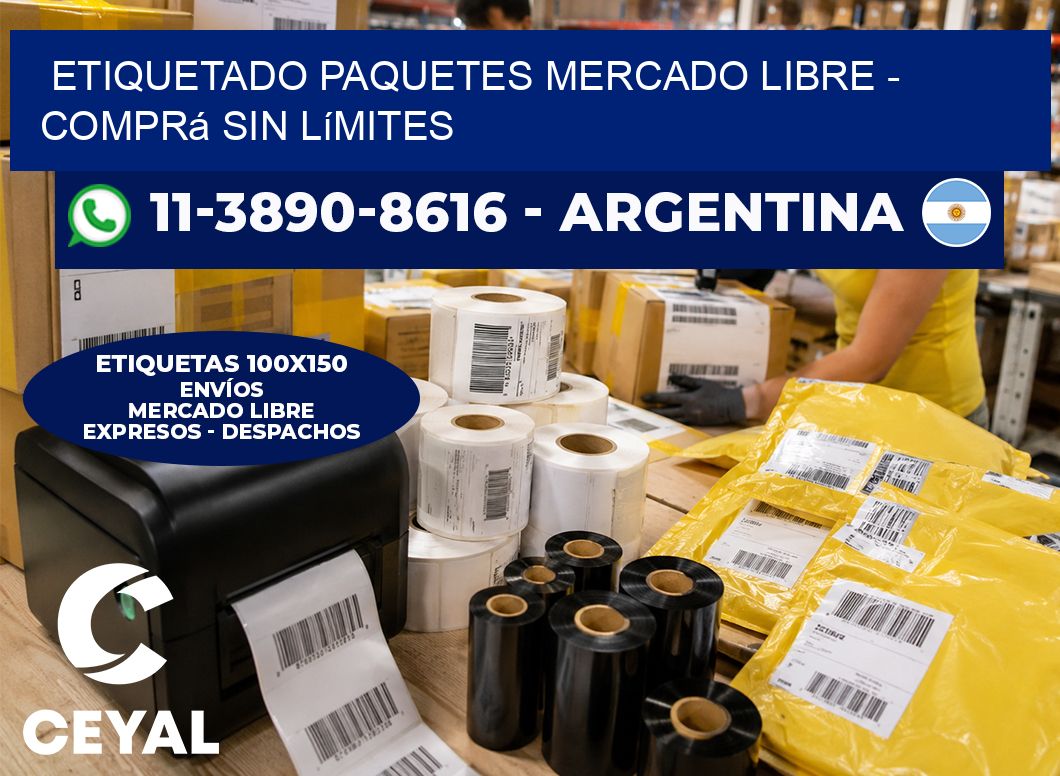 etiquetado paquetes mercado libre – Comprá sin límites