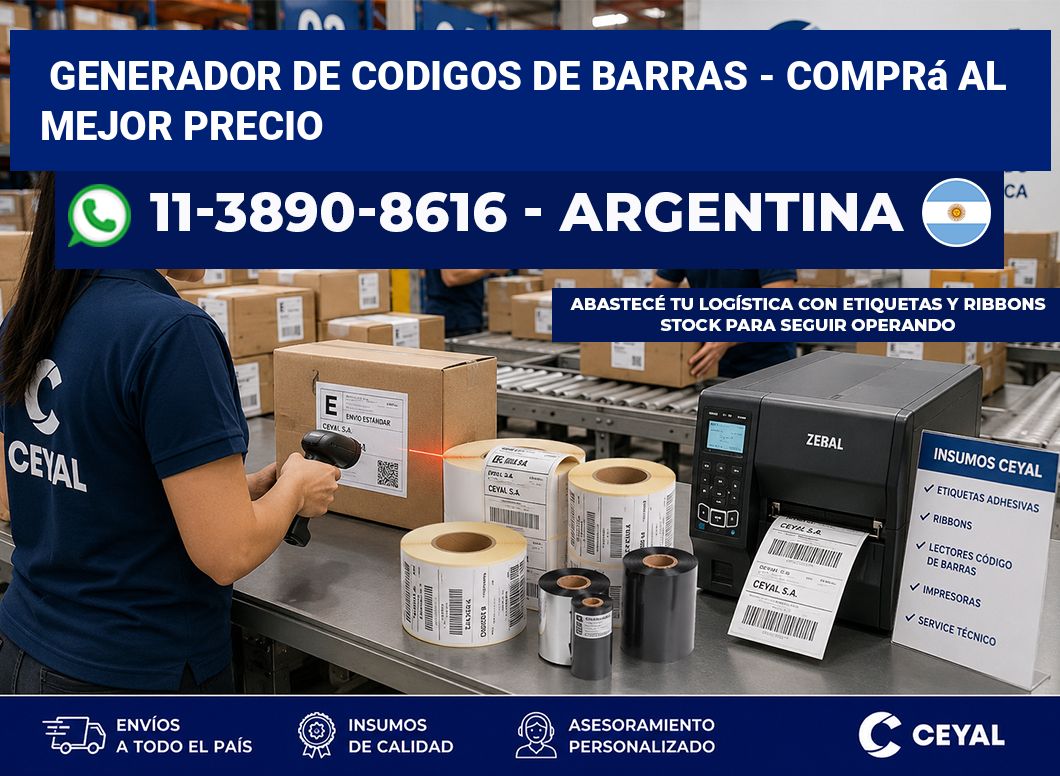 generador de codigos de barras - Comprá al mejor precio