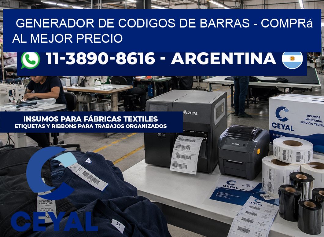 generador de codigos de barras – Comprá al mejor precio
