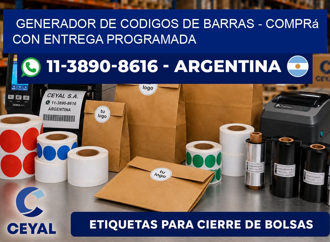 generador de codigos de barras - Comprá con entrega programada