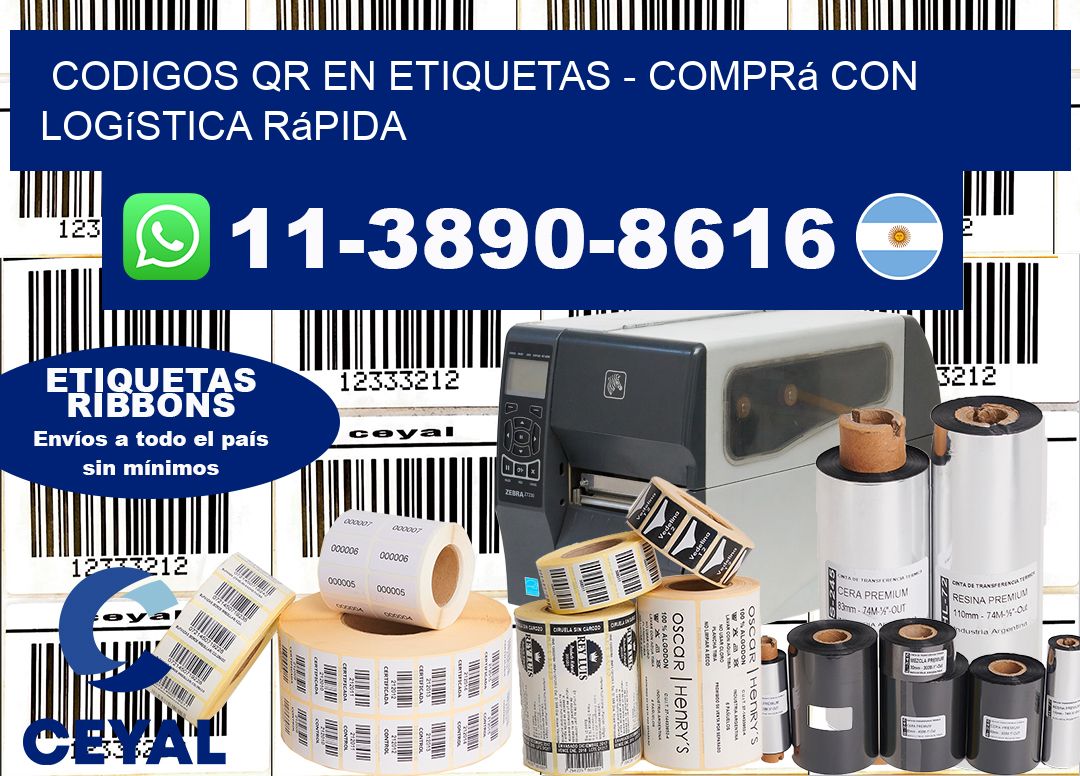 CODIGOS QR EN ETIQUETAS – Comprá con logística rápida