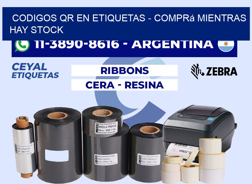 CODIGOS QR EN ETIQUETAS - Comprá mientras hay stock