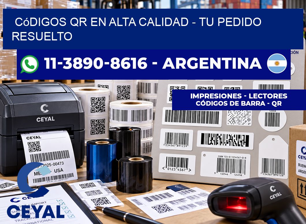 Códigos QR en Alta Calidad – Tu pedido resuelto