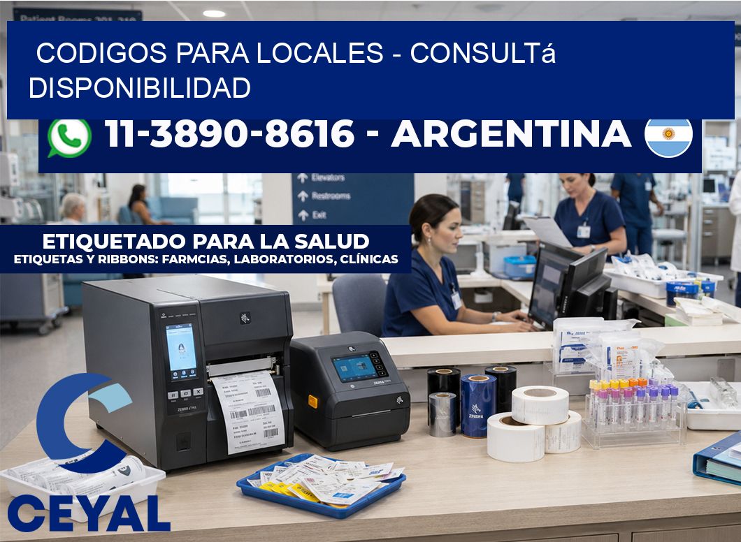 Codigos para locales - Consultá disponibilidad