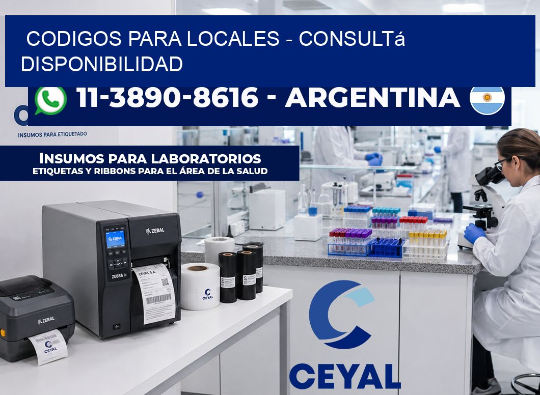 Codigos para locales – Consultá disponibilidad