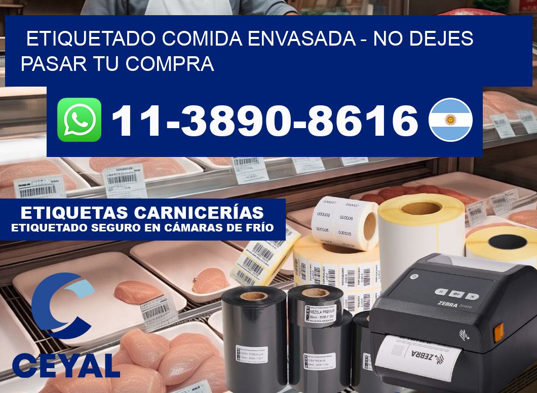 Etiquetado comida envasada - No dejes pasar tu compra