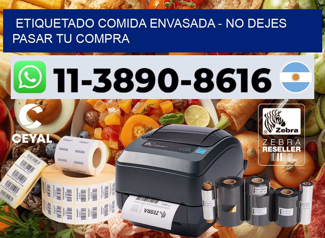 Etiquetado comida envasada - No dejes pasar tu compra