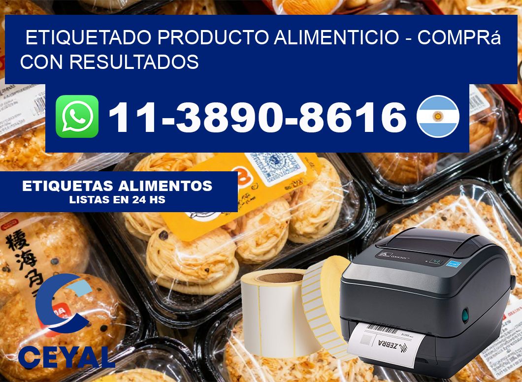 Etiquetado producto alimenticio - Comprá con resultados