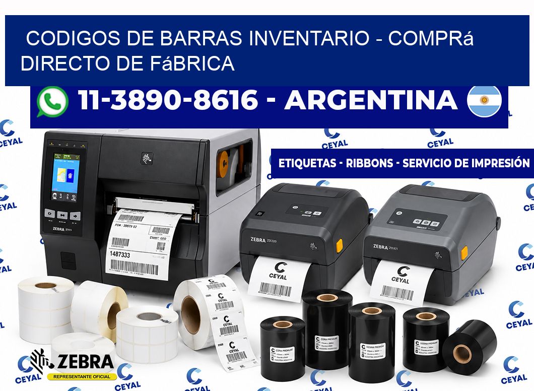 codigos de barras inventario – Comprá directo de fábrica