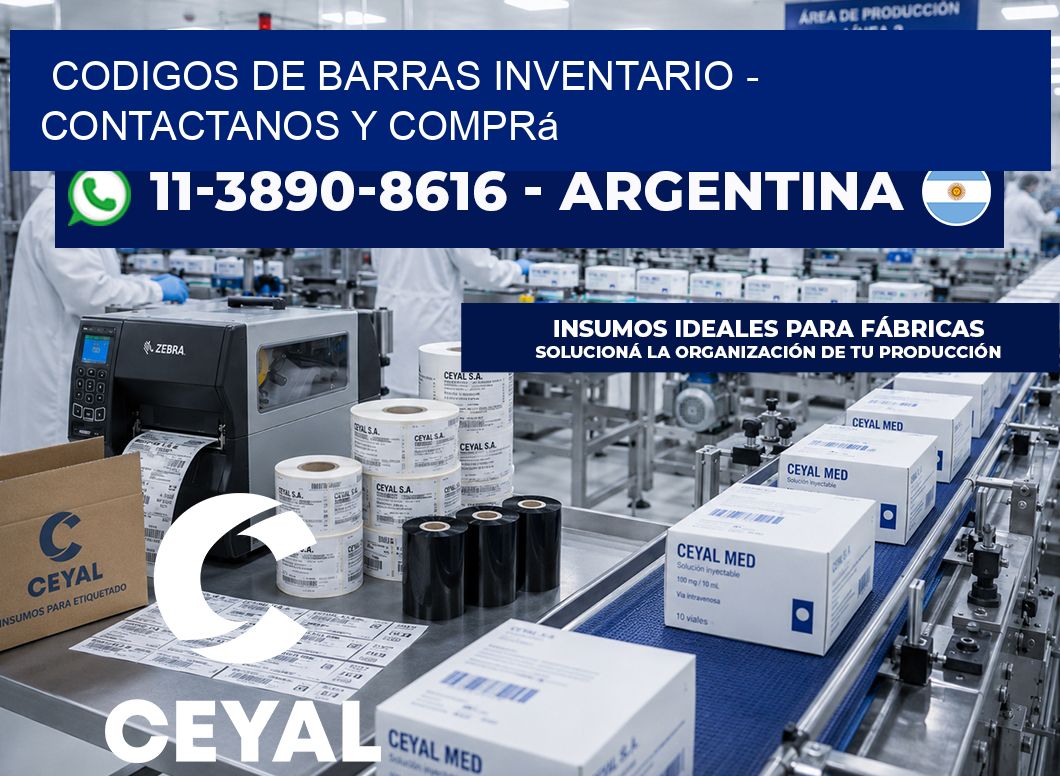 codigos de barras inventario - Contactanos y comprá