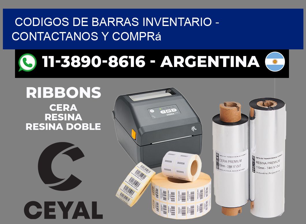 codigos de barras inventario - Contactanos y comprá