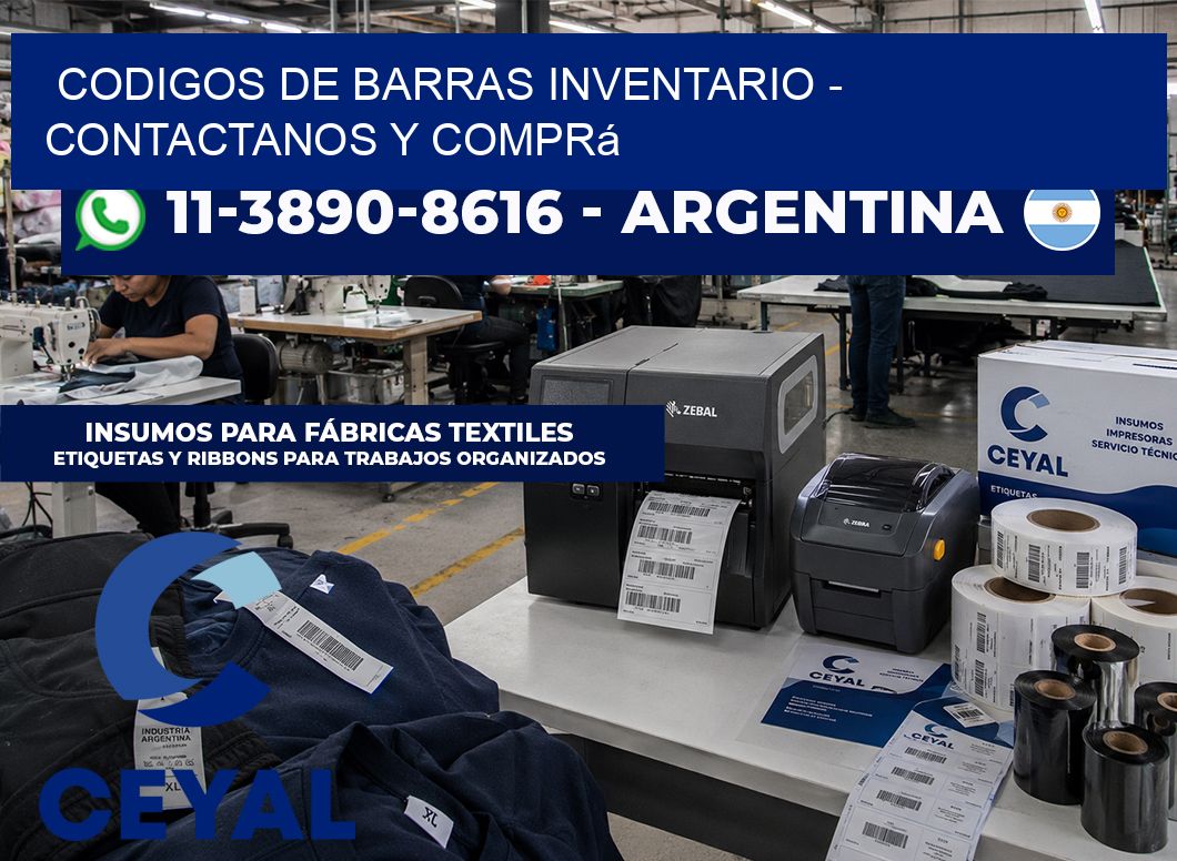 codigos de barras inventario – Contactanos y comprá