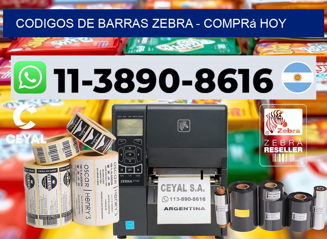 codigos de barras zebra - Comprá hoy