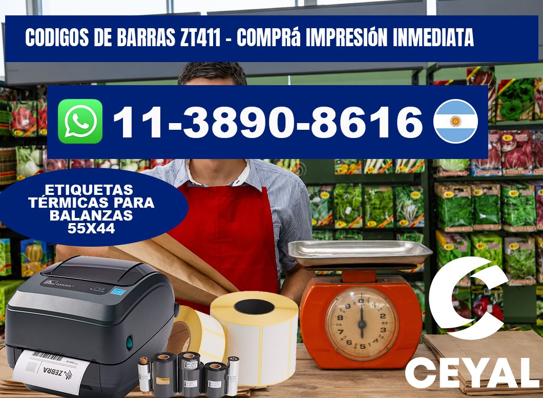 codigos de barras zt411 - Comprá impresión inmediata