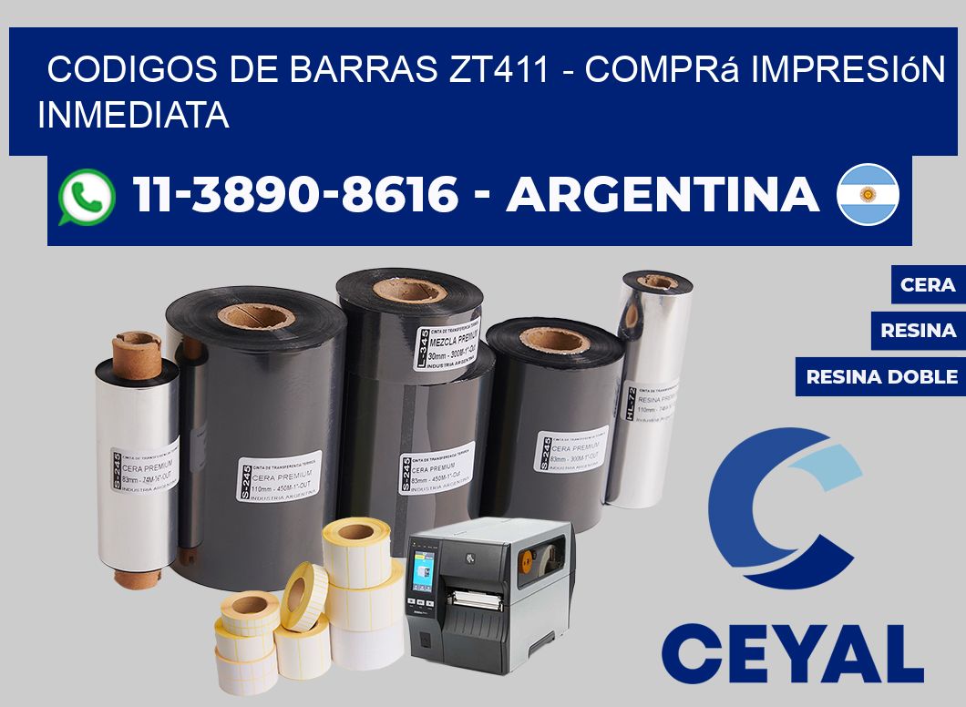 codigos de barras zt411 - Comprá impresión inmediata