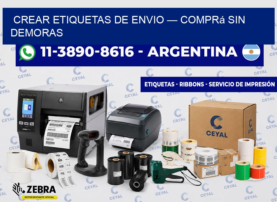 crear etiquetas de envio — Comprá sin demoras