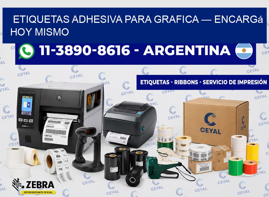etiquetas adhesiva para grafica — Encargá hoy mismo