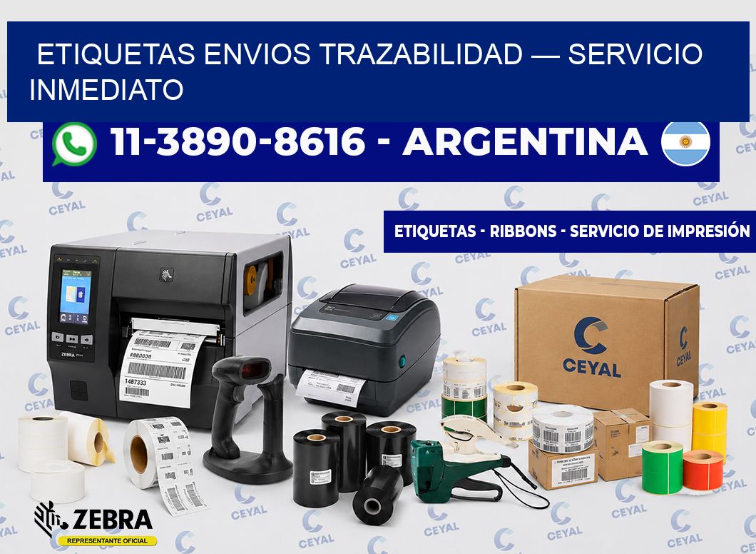 etiquetas envios trazabilidad — Servicio inmediato