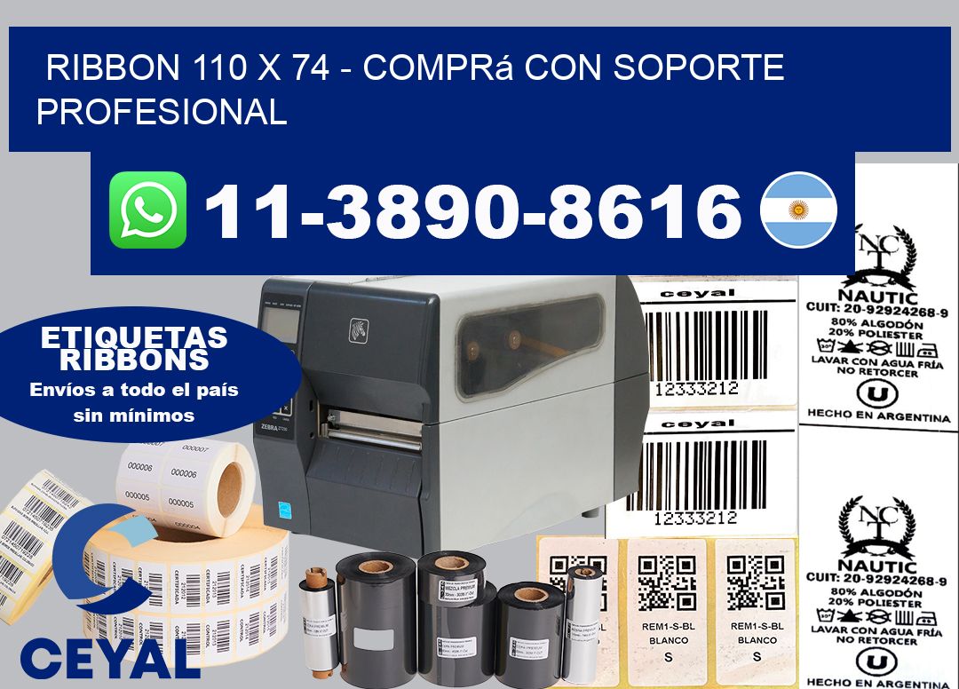 ribbon 110 x 74 - Comprá con soporte profesional