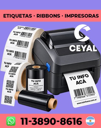 Etiquetas adhesivas para rollos textiles 250 ETIQUETAS