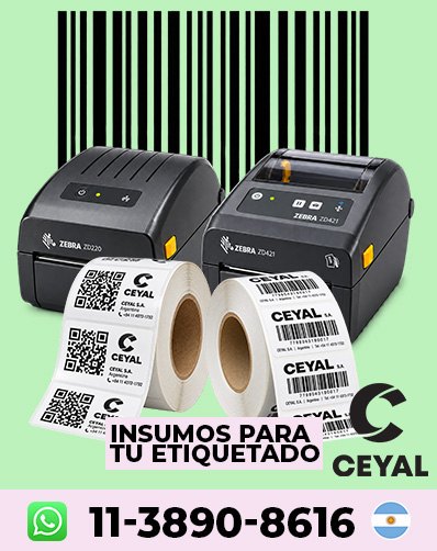 Etiquetas con código de barras para prendas Datamax